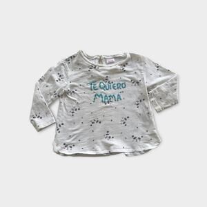 Zara Baby Long Sleeve Tee | Sz 9-12M – “Te Quiero Mamá” Print